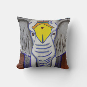 White Elephant Throw Pillow