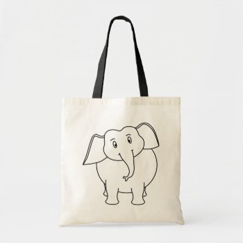 White Elephant. Tote Bag by Animal_Art_By_Ali at Zazzle