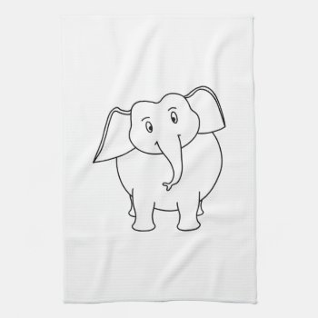 White Elephant. Towel by Animal_Art_By_Ali at Zazzle