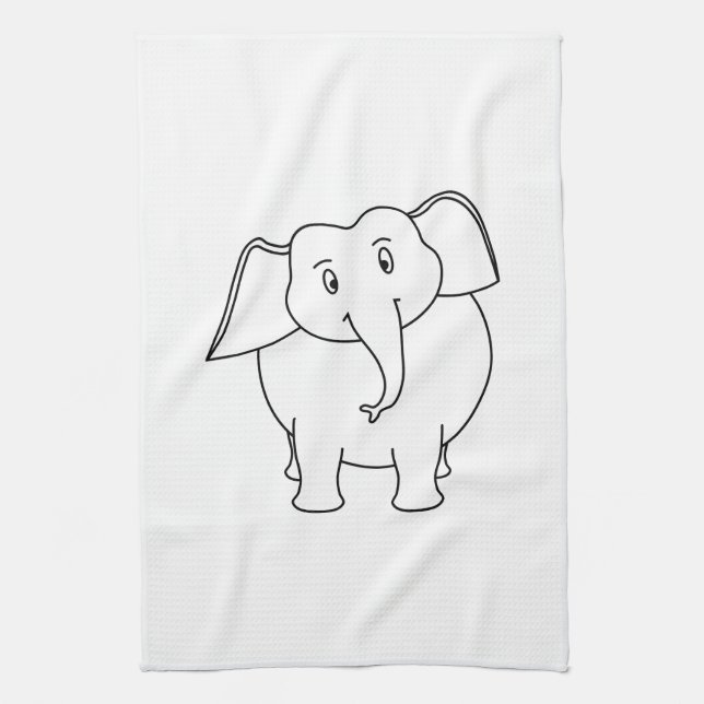White Elephant. Towel (Vertical)