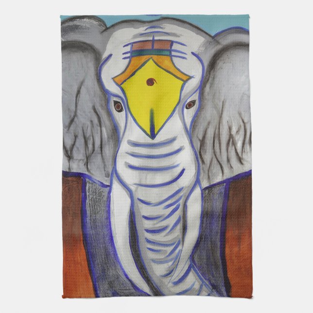 White Elephant Towel (Vertical)