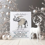 White Elephant Ugly Sweater Party Invitation<br><div class="desc">Celebrate the Holidays with this cute White Elephant and Ugly Sweater Christmas Party. Features a white elephant wearing his ugly sweater. Great for the gift exchange. Clean and modern look with a neutral boho color scheme.</div>
