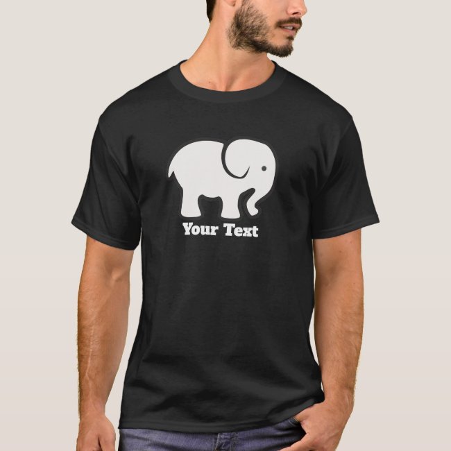 White Elephants Design Tee Shirt