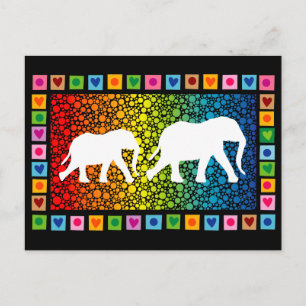 White Elephants Postcard