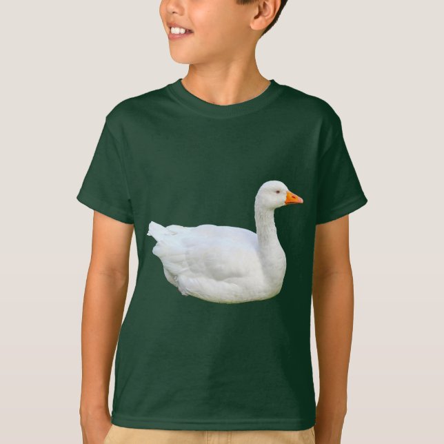 White Emden Goose T-Shirt (Front)