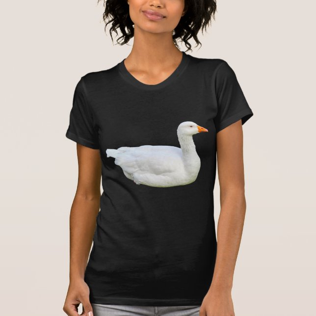 White Emden Goose T-Shirt (Front)