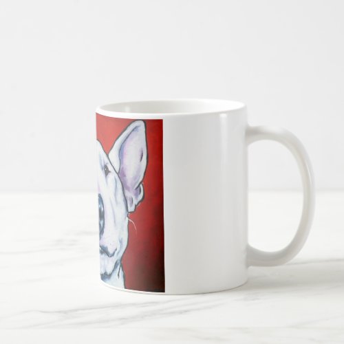 White English Bull Terrier Coffee Mug
