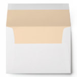 White Envelope, Bisque Lined Envelope