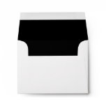 White Envelope, Black Liner RSVP Envelope