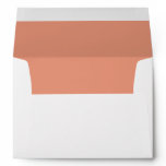 White Envelope, Dark Salmon Lined Envelope