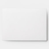 White Envelope, Dark Silver Gray Polka Dot Lined Envelope (Front)