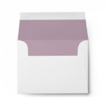 White Envelope, Lavender Liner RSVP Envelope