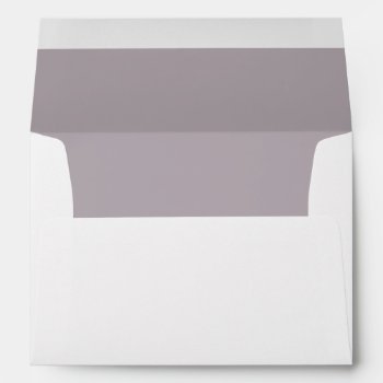 White Envelope  Light Amethyst Purple Liner Envelope by Mintleafstudio at Zazzle