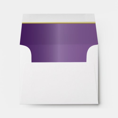 White Envelope Lined with a Jewel Amethyst Purple