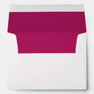 White Envelope, Magenta Lined Envelope