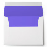 White Envelope, Medium Slate Blue Lined Envelope