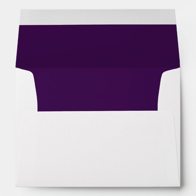 White Envelope, Plum  Liner Envelope (Back (Bottom))