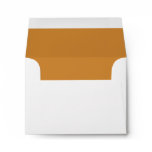 White Envelope, Pumpkin Liner RSVP Envelope