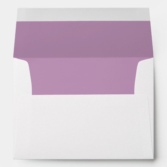 White Envelope, Purple Lilac Liner Envelope (Back (Bottom))
