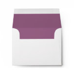 White Envelope, Purple Liner RSVP Envelope