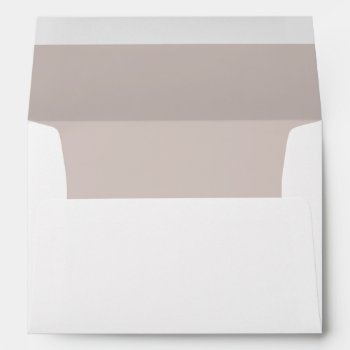 White Envelope  Salmon Pink Liner Envelope by Mintleafstudio at Zazzle