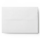 White Envelope, Sky Blue Glitter Lined