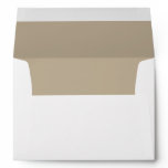 White Envelope, Tan  Lined Envelope