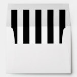 White Envelope With A Black And White Stripe Liner at Zazzle