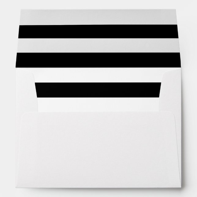 White Envelope with Black and White Stripes (Back (Bottom))