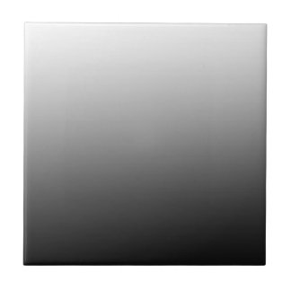White Fade on Black Ceramic Tile
