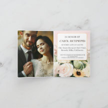 White fall floral Bridal Shower Photo