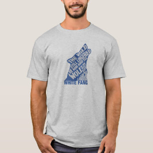 White Fang by Jack London Blue Book Quote T-Shirt