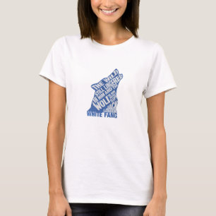 White Fang by Jack London Blue Book Quote T-Shirt