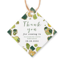 White Faux Gold Birthday
