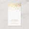 White | Faux Gold Foil Confetti Dots Vetical