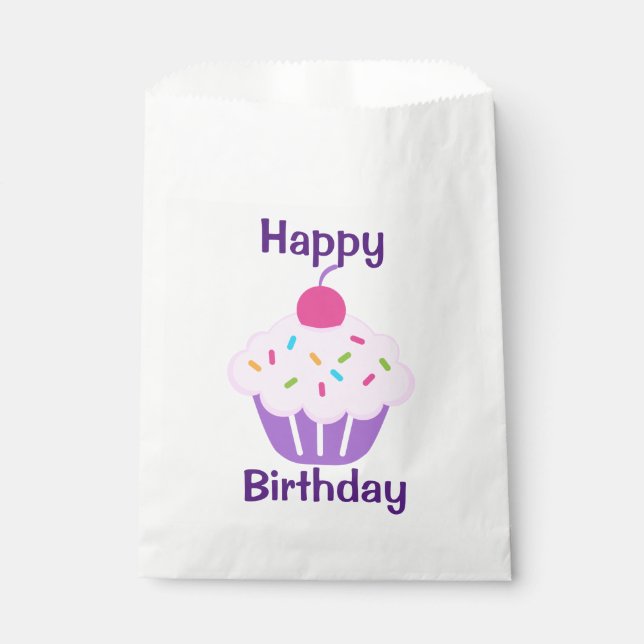 White Favor Bag/Cupcake Bag (Front)