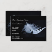 White feather - angelic by nature business card (Front/Back)