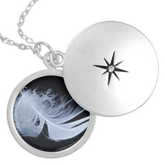 White feather - angelic by nature silver plated necklace