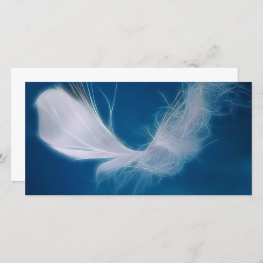 White feather art - symbol of purity and innocence (Front/Back)