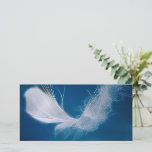 White feather art - symbol of purity and innocence (Standing Front)