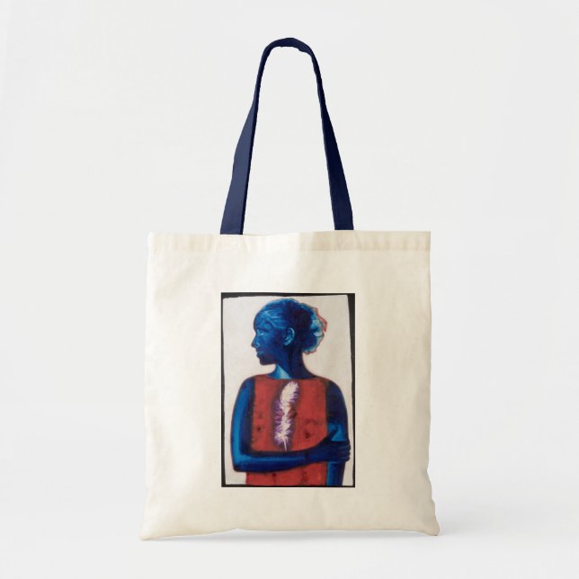 White Feather Tote Bag (Front)