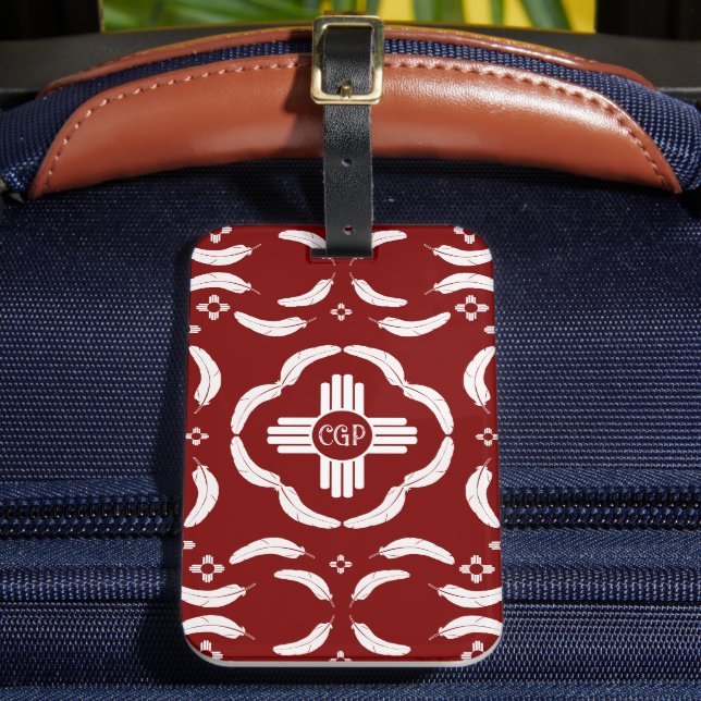 White Feather ZIa  Luggage Tag (Front Insitu 2)