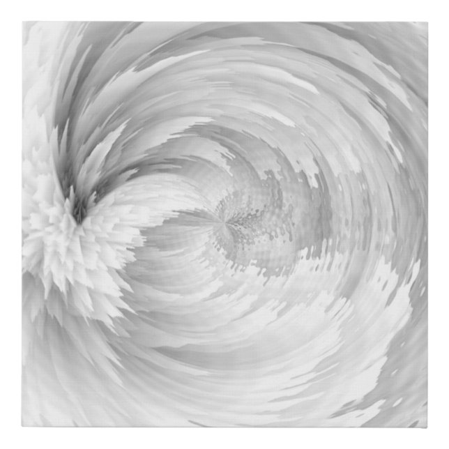 White Feathers Angel Wings Abstract Victorian Faux Canvas Print (Front)