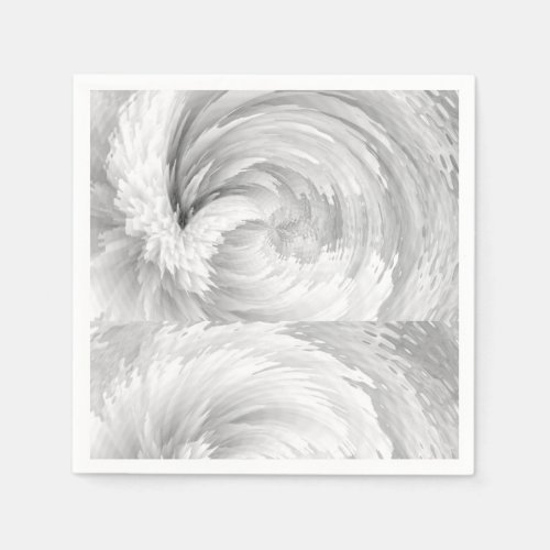 White Feathers Angel Wings Abstract Victorian Napkins