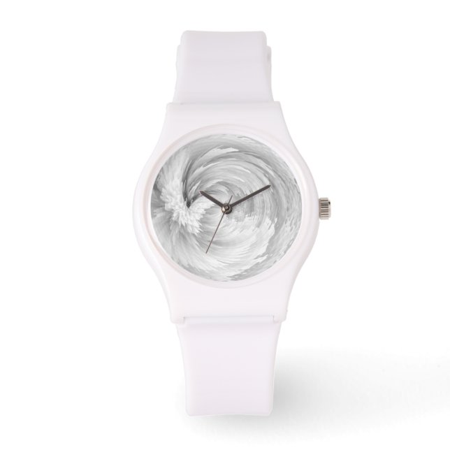 White Feathers Angel Wings Abstract Victorian Watch (Front)