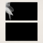 White Feathers Plain Card (Front & Back)