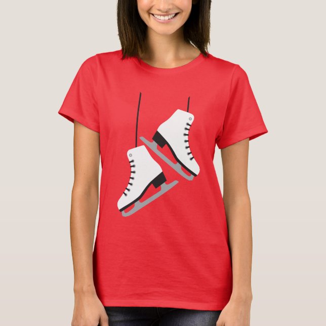White female Skates T-Shirt (Front)
