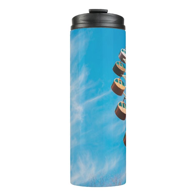 White Ferris wheel under clear sky in the morning Thermal Tumbler (Front)