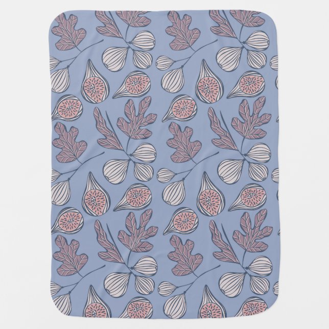 White Figs Baby Blanket (Front)