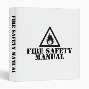 White Fire Safety Manual 3 Ring Binder